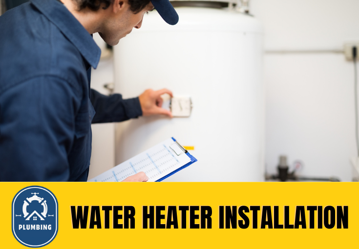water heater installation Belvedere